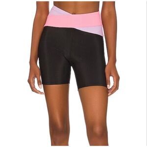 Beach Riot Cora Rib Crossover Biker Shorts S